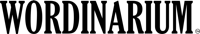 a black and white logo with the word wordnarium