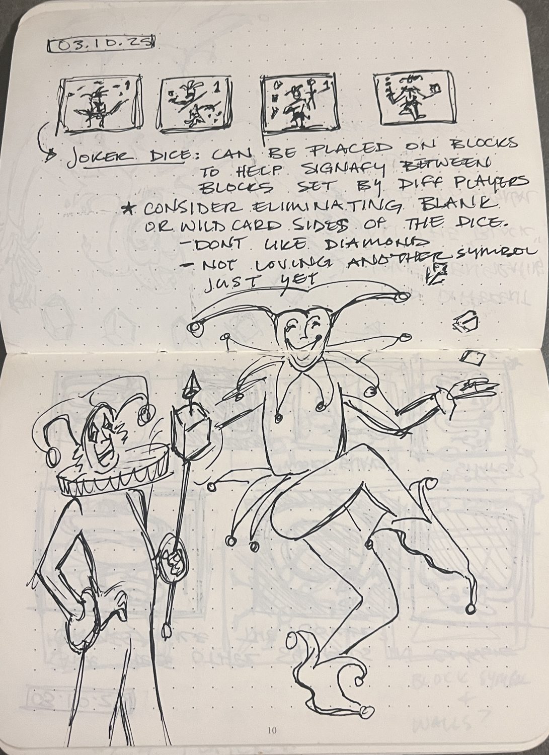 Playtest notebook spread 4