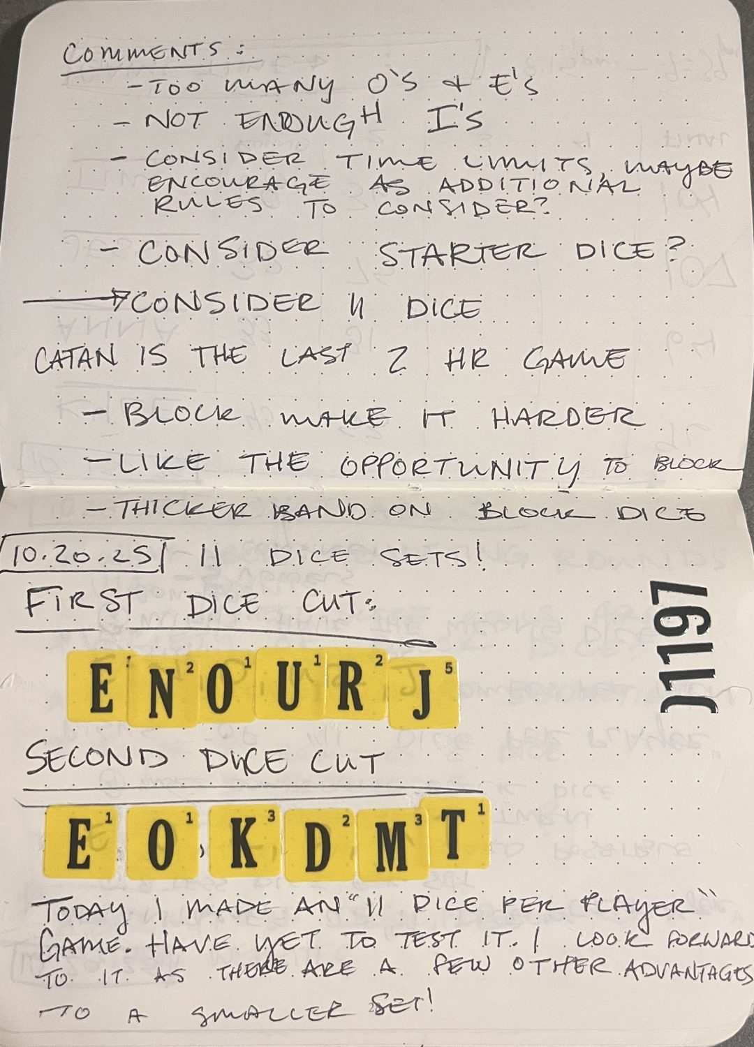 Playtest notebook spread 13