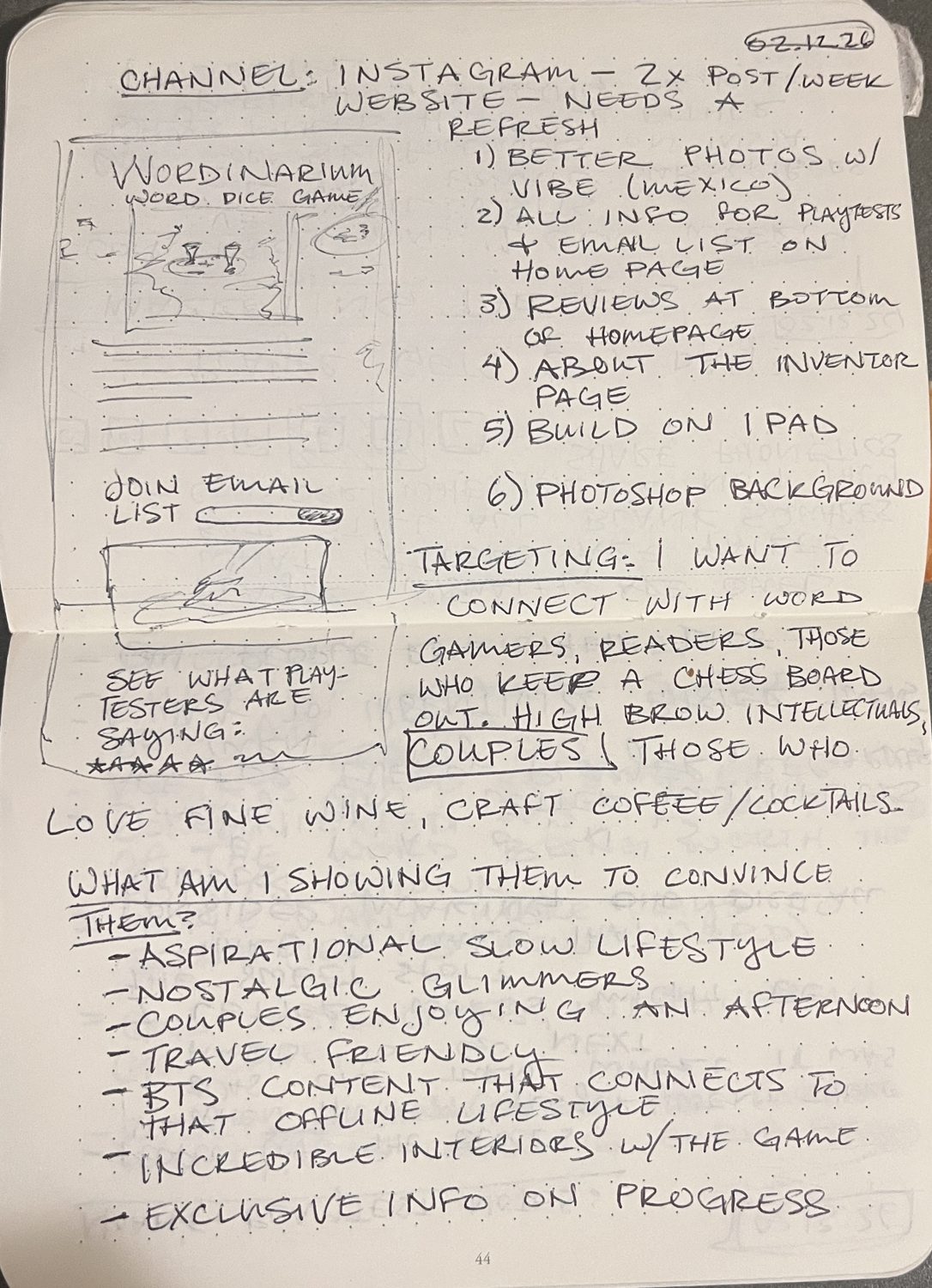 Playtest notebook spread 23