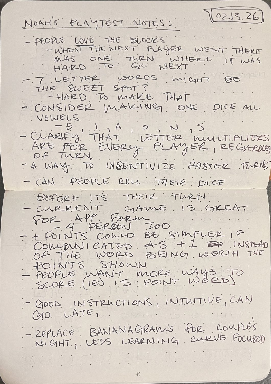 Playtest notebook spread 24